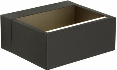 Lucide GOA - Wandlamp Binnen/Buiten - LED - 1x10W 3000K - IP54 - Antraciet