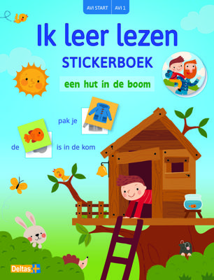 Deltas Ik leer lezen stickerboek - een hut in de boom (avi start)