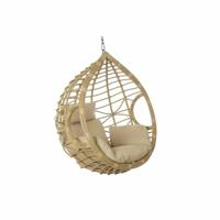 Hangende tuinstoel DKD Home Decor 90 x 70 x 110 cm 105 x 75 x 226 cm Beige Metaal Bruin Synthetische rotan - thumbnail