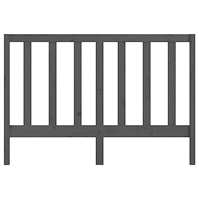 Hoofdbord 141x4x100 cm massief grenenhout grijs Hoofdbord 141x4x100 cm massief grenenhout grijs