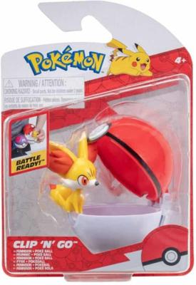 Pokemon Figure - Fennekin + Poke Ball (Clip 'n' Go)