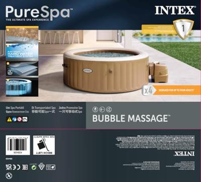 Intex Pure Spa Bubble Therapy 4 persoons opblaasbare spa - thumbnail