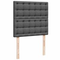Ottoman bed met matras 160x200cm stof donkergrijs - thumbnail