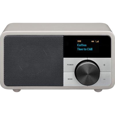 Sangean Genuine Mini DDR-7 Radio DAB+, VHF (FM) AUX, Bluetooth Zilver