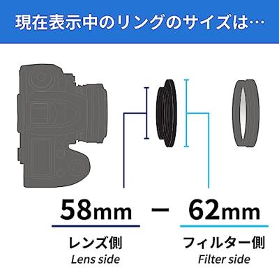 Kenko Stepping Ring 58mm - 62mm