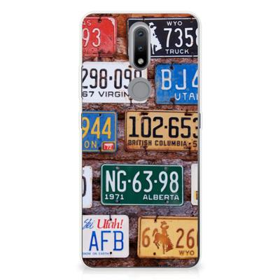 Nokia 2.4 | Siliconen hoesje | met foto Kentekenplaten