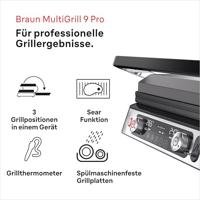 Braun CG9167 MultiGrill 9 Pro Contactgrill RVS/Zwart - thumbnail