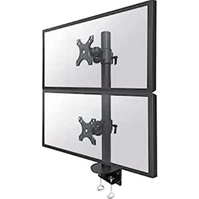 Neomounts FPMA-D960DVBLACKPLUS Monitor-tafelbeugel 43,2 cm (17) - 124,5 cm (49) Zwenkbaar, Roteerbaar, Kantelbaar, In hoogte verstelbaar Zwart