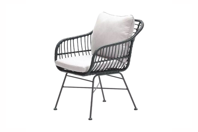 Margriet Dining Fauteuil Zwart/Dessert Sand Garden Impressions - Garden impressions