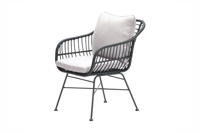 Margriet Dining Fauteuil Zwart/Dessert Sand Garden Impressions - Garden impressions - thumbnail