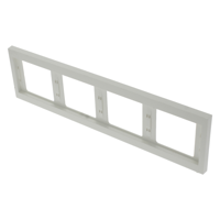 Berker K1 Afdekraam | Inbouw | 4-voudig | Polarwit - 66.021.26 - thumbnail
