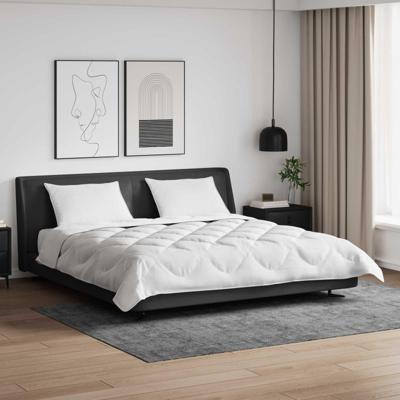 VidaXL Dekbed met kussens met kussen 3 pcs wit microvezel