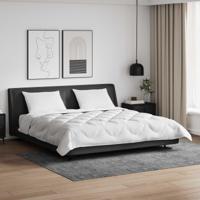 VidaXL Dekbed met kussens met kussen 3 pcs wit microvezel - thumbnail