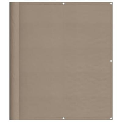 Balkonscherm 120x1000 cm 100% oxford polyester taupe - thumbnail