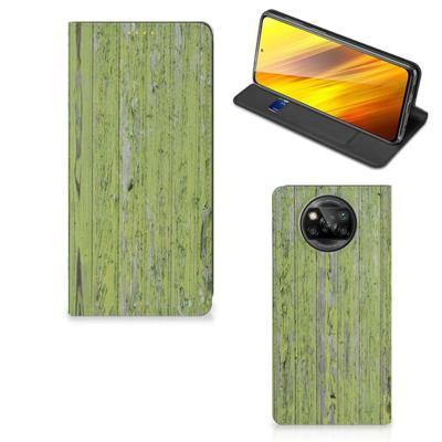 Xiaomi Poco X3 Pro | Poco X3 Book | Wallet Case | Green Wood