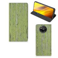 Xiaomi Poco X3 Pro | Poco X3 Book | Wallet Case | Green Wood - thumbnail
