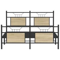 Bedframe zonder matras hout sonoma eikenkleurig 140x200 cm - thumbnail