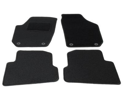 Automatten op maat - zwart stof - Skoda Fabia 2007-2014