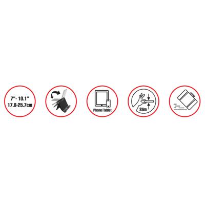 Reflecta Tabula Travel Tablethouder Universeel 17,8 cm (7) - 25,7 cm (10,1) Reflecta Tabula Travel Tablethouder Universeel 17,8 cm (7) - 25,7 cm (10,1)