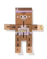 HEMA Puzzelpop 14x2x28.5cm hout - thumbnail