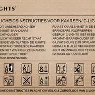 Natuurlijke theelichtjes 6 branduren 40 Stuks - thumbnail