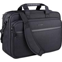 KROSER Laptop Briefcase 17.3 Messenger Bag Laptoptas Geschikt voor max. (laptop): 43,9 cm (17,3) Zwart - thumbnail