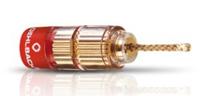 Oehlbach 3022 Luidsprekerconnector Stekker, recht Rood, Zwart 4 stuk(s) - thumbnail