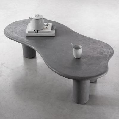 DTP Home Organische Salontafel 'Curva' Betonlook, 130 x 69cm, kleur Grijs