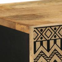 Hoge kast 40x33,5x110 cm massief ruw mangohout - thumbnail