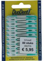 Duodent Flexibele Interdentale Borstels Groen XS-S - thumbnail