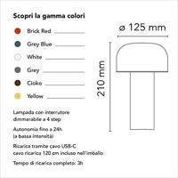 Flos Bellhop Battery Tafellamp - Blauw - thumbnail