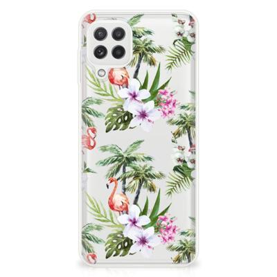 Samsung Galaxy A22 4G | M22 | TPU Hoesje | Flamingo Palms Samsung Galaxy A22 4G | M22 | TPU Hoesje | Flamingo Palms