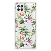Samsung Galaxy A22 4G | M22 | TPU Hoesje | Flamingo Palms - thumbnail