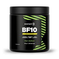 Body&Fit BF10 Pre-Workout 200 mg cafeïne en 2000 mg Bèta-alanine - Green Lolly - 315 gram - thumbnail