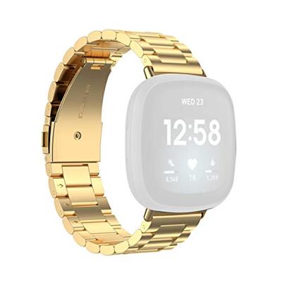 Fitbit Versa 3/4 & Sense 1/2 metalen schakelbandje - Goud
