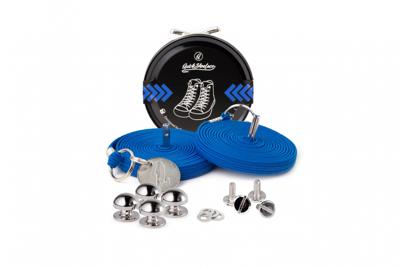 Quickshoelaces casual collection 120 cm lang blauw Quickshoelaces casual collection 120 cm lang blauw