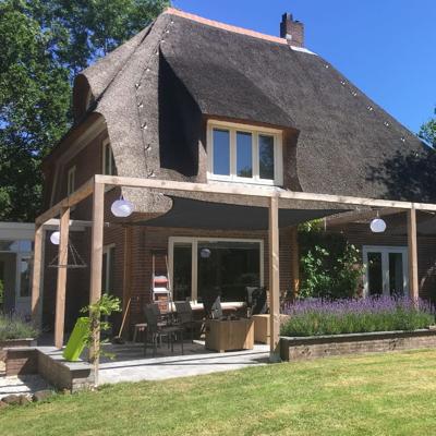 Livin'outdoor schaduwdoek Iseo HDPE vierkant 5m (Kleur doek: antraciet)