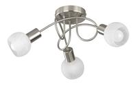 Trio PlafondspotAntibes Knot 3-lichts nikkel mat - R60173007 - thumbnail