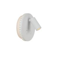 Lucide BENTJER - Bedlamp / Wandlamp - Ø 14 cm - LED - 3000K - Wit - thumbnail