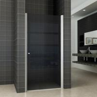 Nisdeur Wiesbaden met profiel Rookglas 8mm Nano coating 202cm hoog (verkrijgbaar in 60, 70, 80, 90 & 100cm) - thumbnail