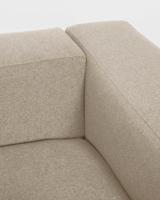 Kave Home 3-zits Bank 'Blok' 240cm, kleur Beige - thumbnail
