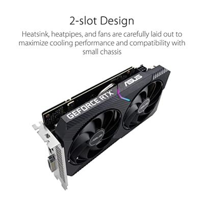 Grafische kaart - ASUS - Dual - RTX 3050 - 8 GB GDDR6 - PCI Express 4.0 - Resolutie 7680x4320 - thumbnail