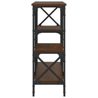 Wandtafel 150x29x76,5 cm bewerkt hout bruin eikenkleur - thumbnail