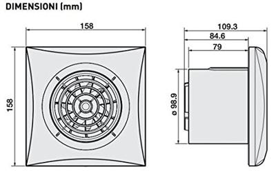 S&P Silent 100 CZ badkamerventilator zilver