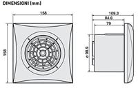 S&P Silent 100 CZ badkamerventilator zilver - thumbnail