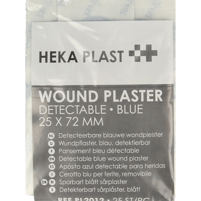 Heka Pleisters blauw 72 x 25mm 25 Stuks Heka Pleisters blauw 72 x 25mm 25 Stuks
