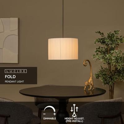 Lucide FOLD - Hanglamp - Ø 40 cm - 1xE27 - Wit