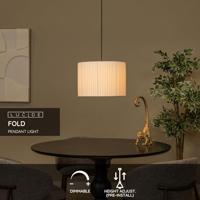 Lucide FOLD - Hanglamp - Ø 40 cm - 1xE27 - Wit - thumbnail