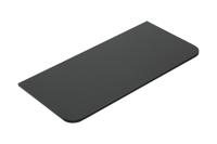 Topblad Wiesbaden Novira 120x48 cm Afgeronde Hoeken Mat Zwart - thumbnail