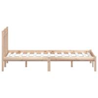 Bedframe massief hout 135x190 cm - thumbnail